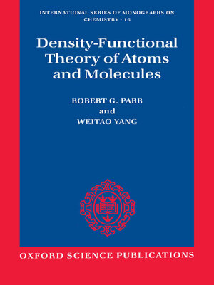 cover image of Density-Functional Theory of Atoms and Molecules